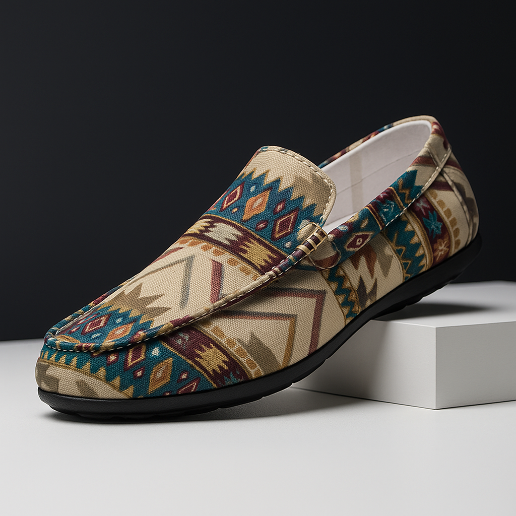 Presco | Boheemse Andes Canvas Loafer