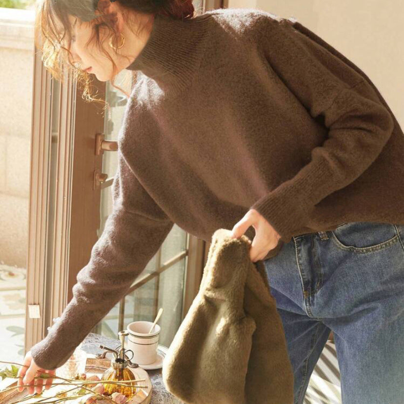 Fisal | Casual coltrui met lange mouwen