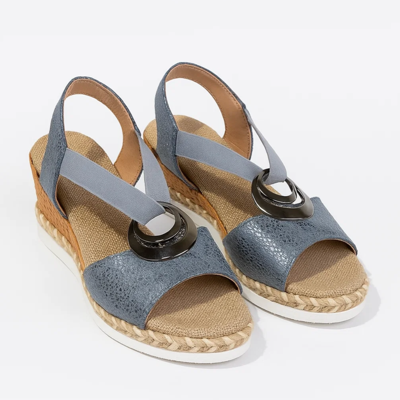 Sandalen met zilver detail