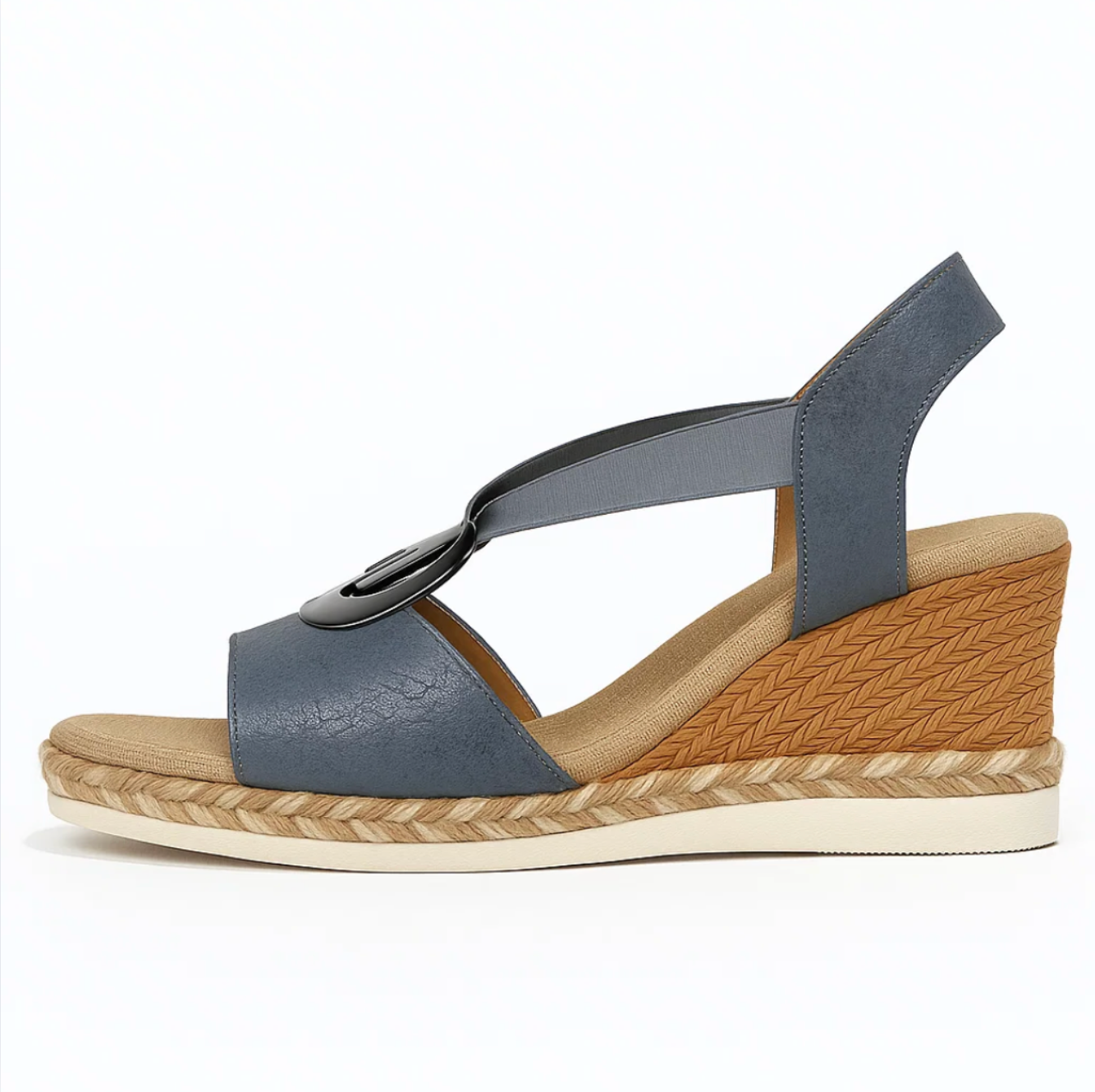 Sandalen met zilver detail