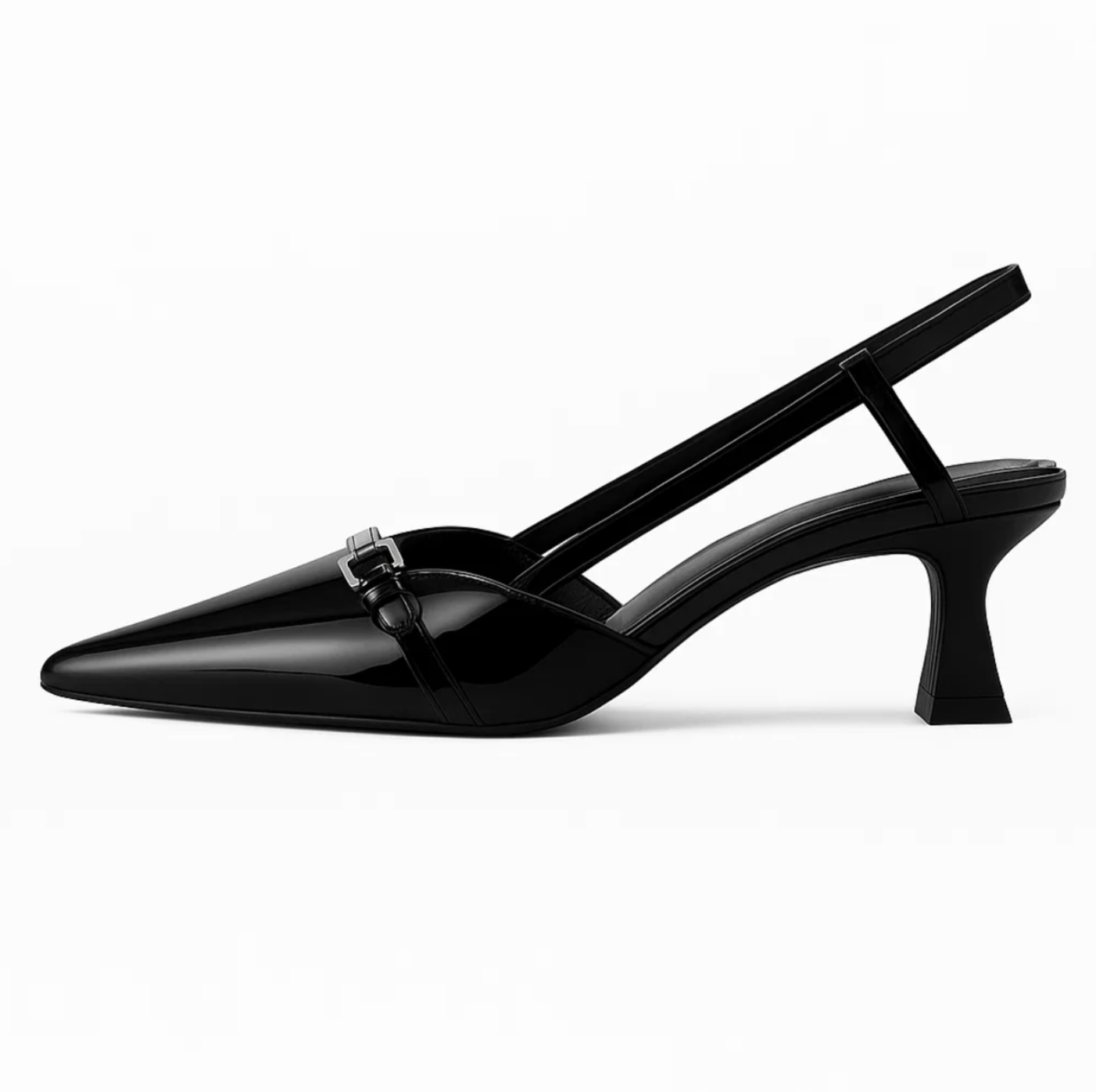 Slingback met gespdetails