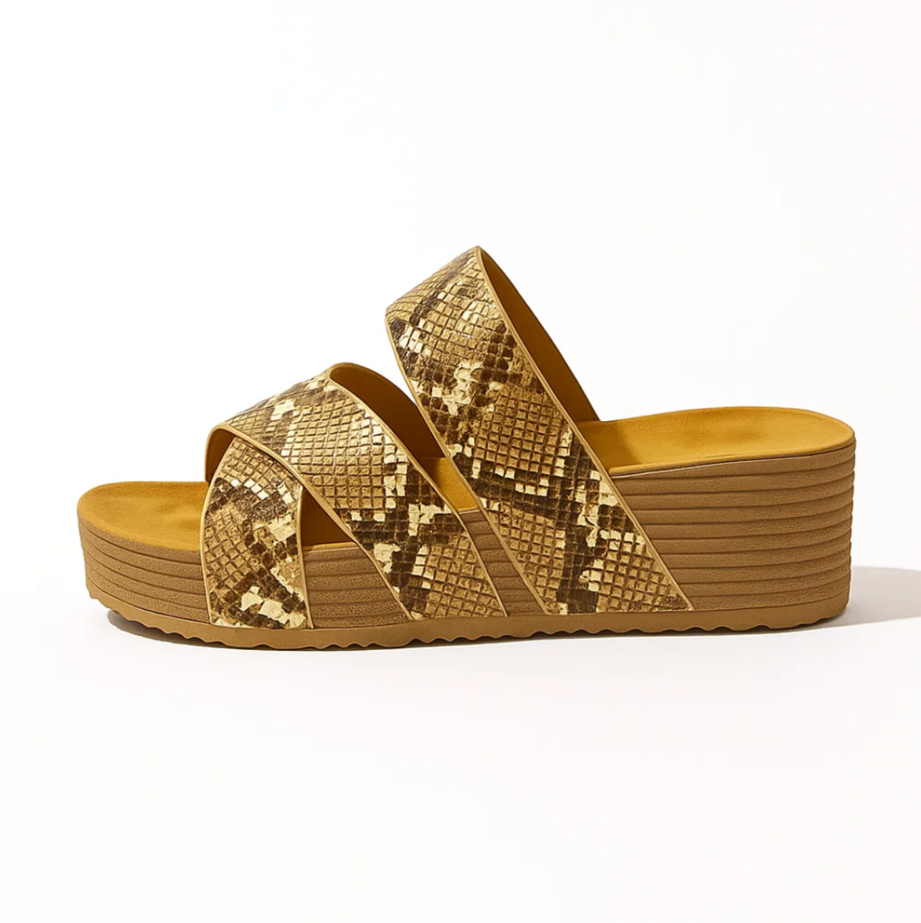 Sandalen gevlochten motief