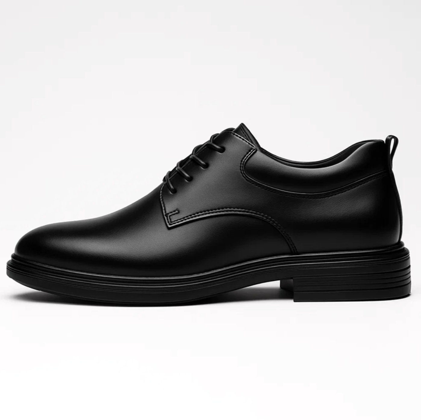 Klassieke zwarte leren heren schoenen