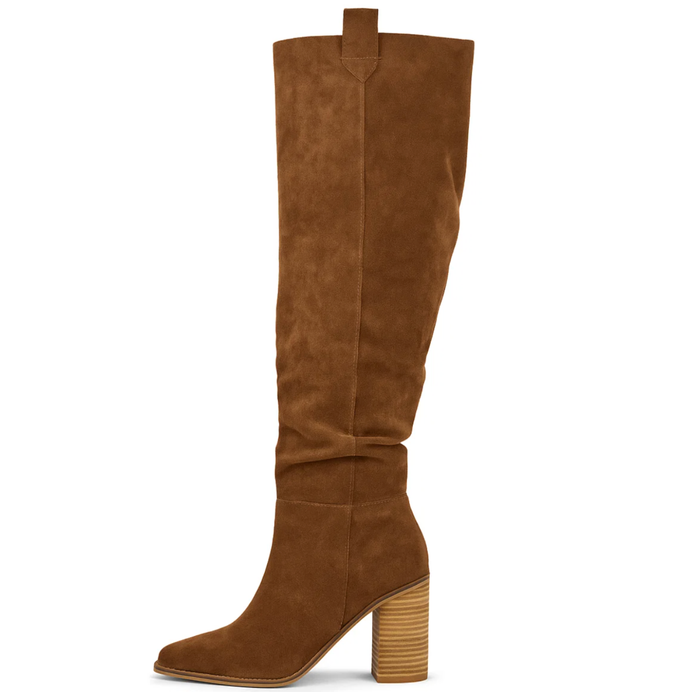 Suède blokhak laarzen